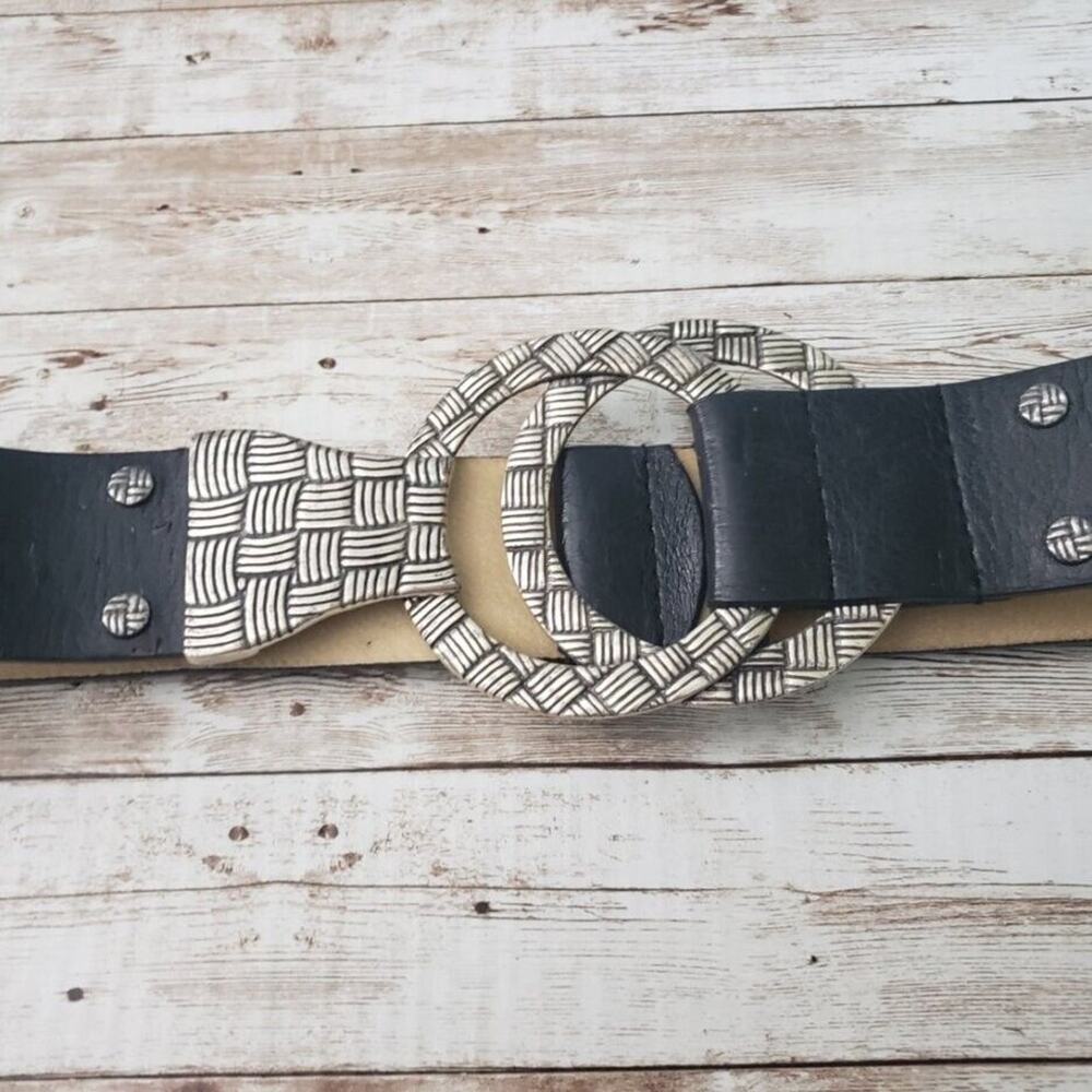 Chico's Chunky Belt with Oversized Buckle *DAMAGED BELT For Repair or Crafting*
